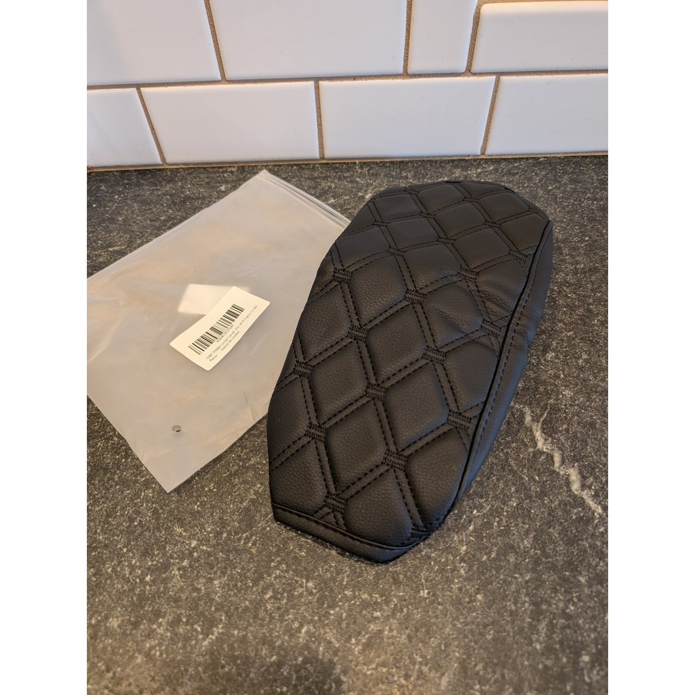 Giant Panda Center Console Cover Fits 14-19 Toyota Corolla Black Quilted‎